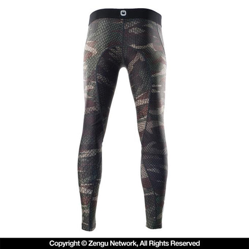 Grips Athletics-"Snake Camo" Grappling Tights-3